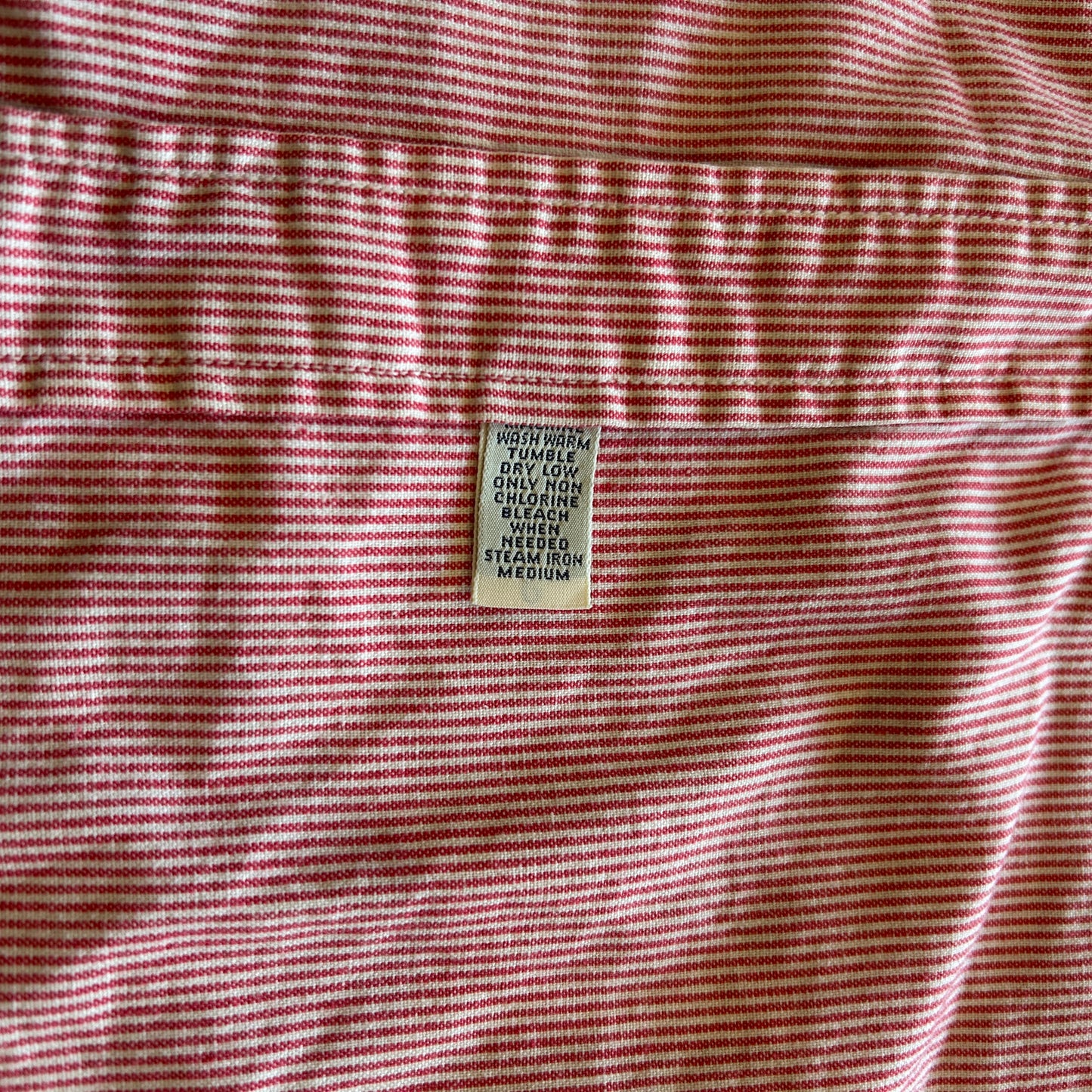 00's Polo by Ralph Lauren ラルフローレン ワークシャツ ストライプ 赤 白 (M)/A7775SH-SO