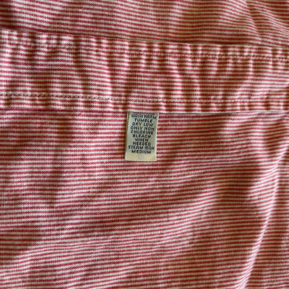 00's Polo by Ralph Lauren ラルフローレン ワークシャツ ストライプ 赤 白 (M)/A7775SH-SO