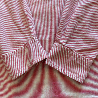00's Polo by Ralph Lauren ラルフローレン ワークシャツ ストライプ 赤 白 (M)/A7775SH-SO