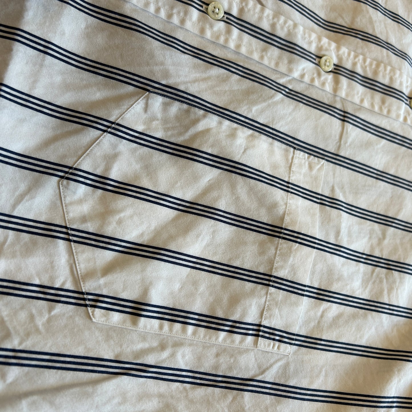 00's Polo by Ralph Lauren ポロ ラルフローレン ストライプシャツ バンドカラー (L)/A7774SH-SO