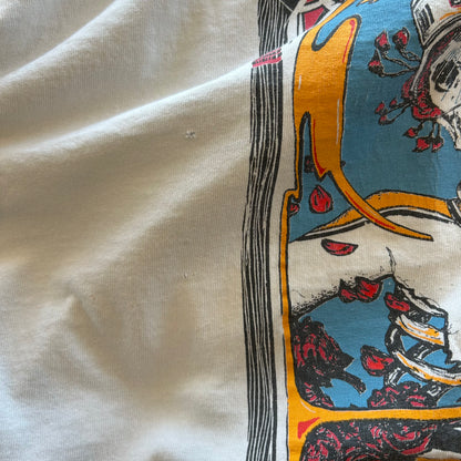 90's SIGNAL SPORT Grateful Dead ARNOLD SLICK Tシャツ デッドスカル 白(サイズ不明)/A6502T-SO