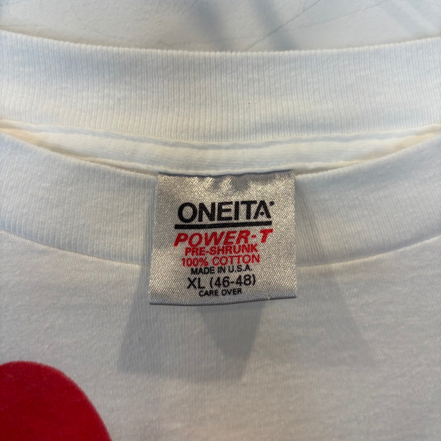 90's ONEITA POWER-T ”The Kiss" アートロンT 白(XL)/B3065T-SO