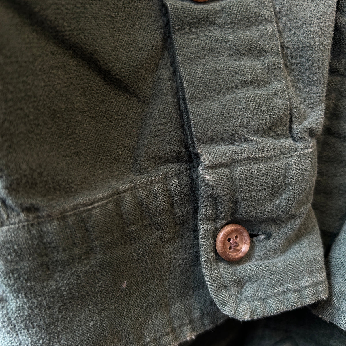 90's Polo Country ポロカントリー シャモアクロスシャツ グリーン(L)/A5313SH-SO