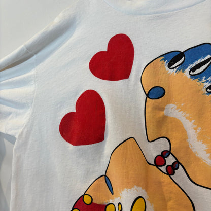 90's ONEITA POWER-T ”The Kiss" アートロンT 白(XL)/B3065T-SO