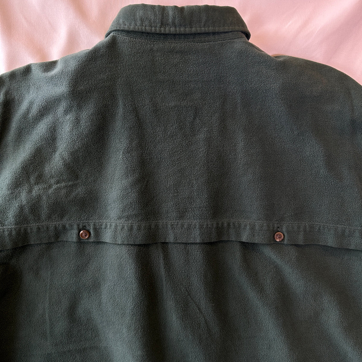 90's Polo Country ポロカントリー シャモアクロスシャツ グリーン(L)/A5313SH-SO