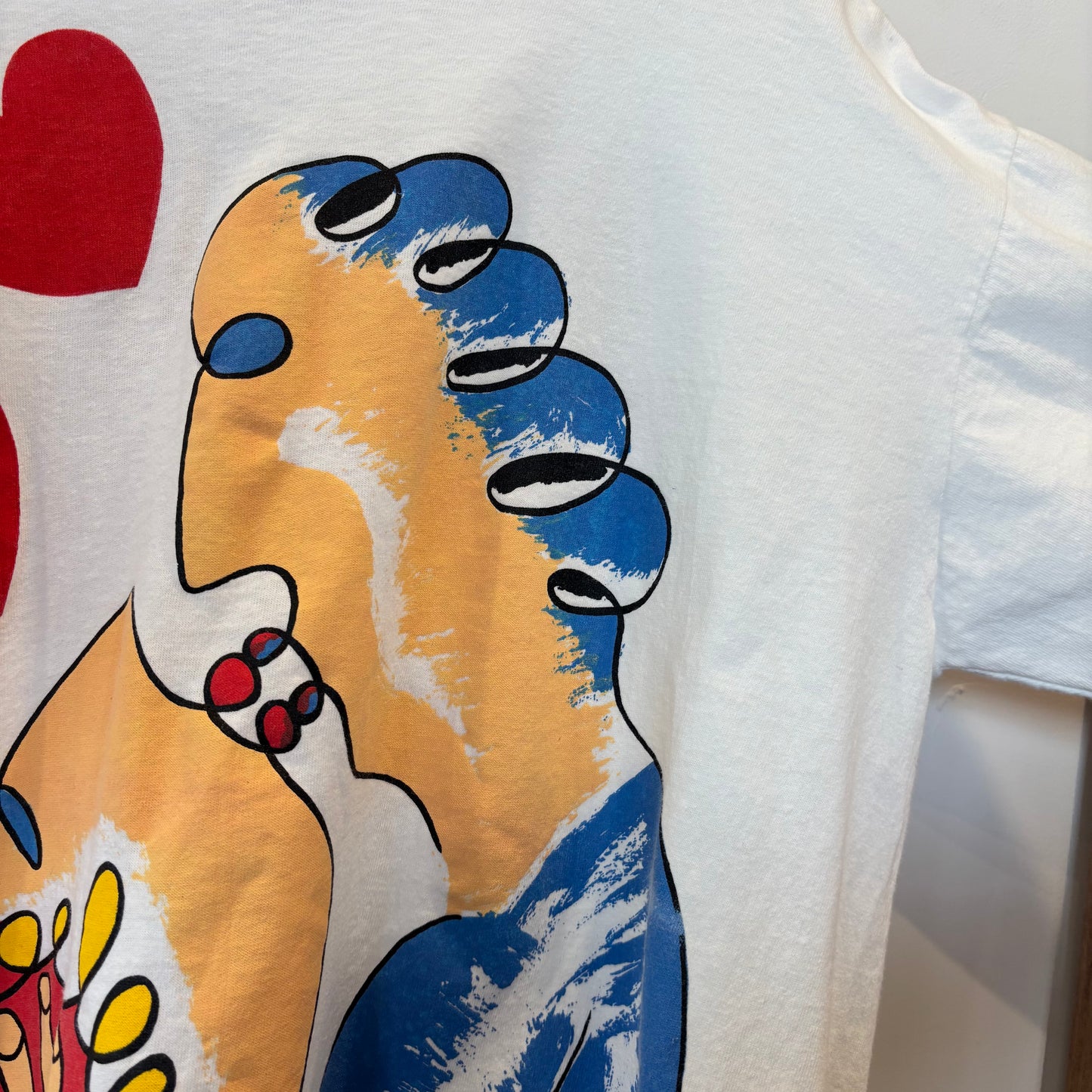 90's ONEITA POWER-T ”The Kiss" アートロンT 白(XL)/B3065T-SO