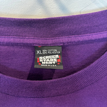 90's Pizza Hut ピザハット アドバタイジングTシャツ パープル(XL)/C1072T-SO
