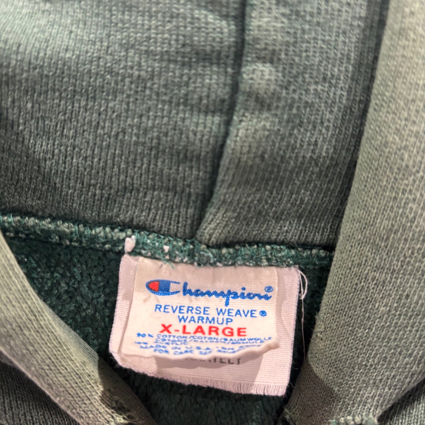 80's Champion Reverse Weave Dartmouth リバースウィーブ カレッジスウェット ハトメ 緑 (XL)/C0237H-SO