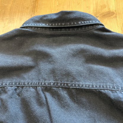 00's LEVI'S JEANS black cotton shirt リーバイス ブラック コットンシャツ (L)/B2956SH-SO