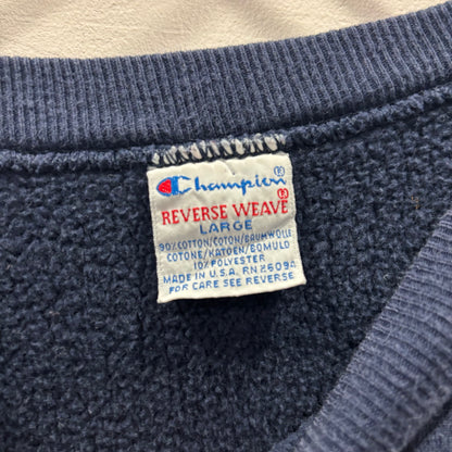 90's Champion Reverse Weave Illinois リバースウィーブ カレッジスウェット 紺 (L)/C0261S-SO