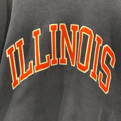 90's Champion Reverse Weave Illinois リバースウィーブ カレッジスウェット 紺 (L)/C0261S-SO