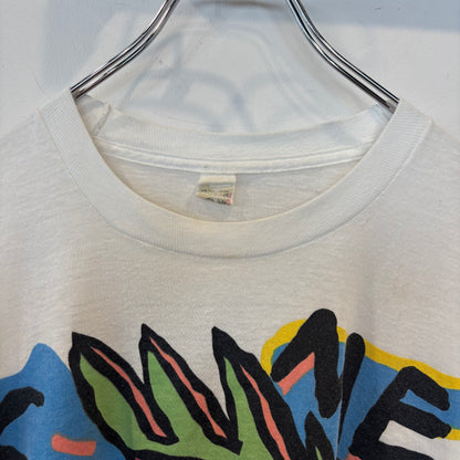90's "SAVE ME" アートTシャツ 白(サイズ不明)/B2194T-SO