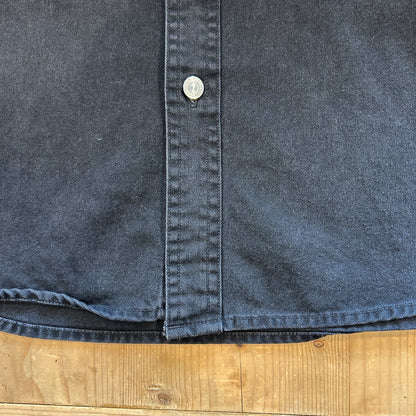 00's LEVI'S JEANS black cotton shirt リーバイス ブラック コットンシャツ (L)/B2956SH-SO