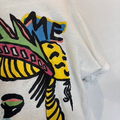 90's "SAVE ME" アートTシャツ 白(サイズ不明)/B2194T-SO