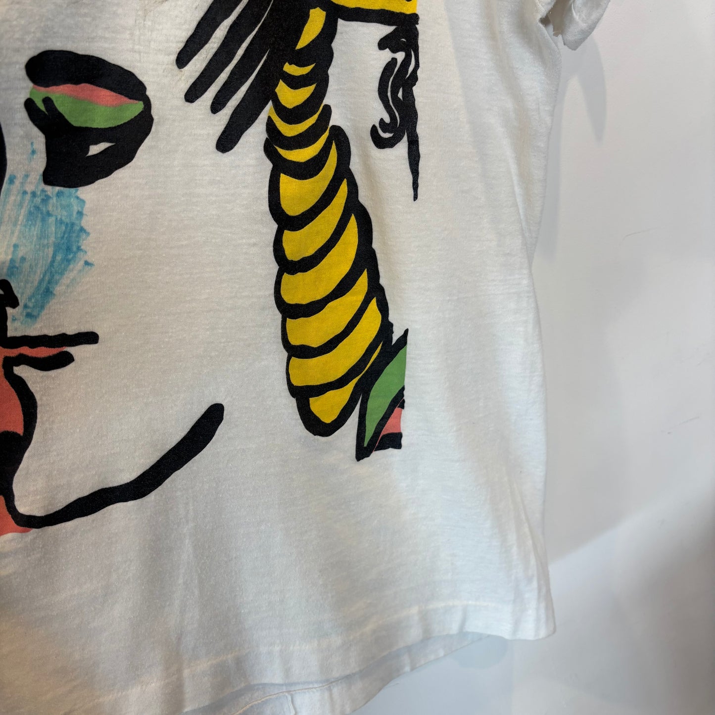 90's "SAVE ME" アートTシャツ 白(サイズ不明)/B2194T-SO