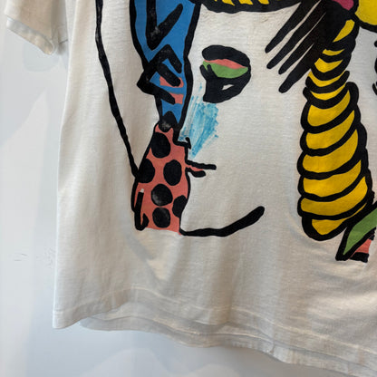 90's "SAVE ME" アートTシャツ 白(サイズ不明)/B2194T-SO