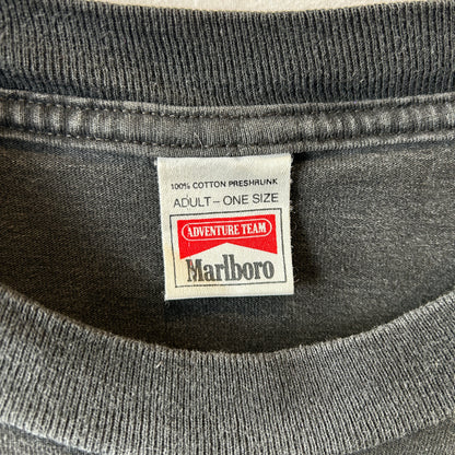 90's Marlboro マルボロ "SNAKE PASS" 企業Tシャツ 黒(Adult One Size)/0820T-SO