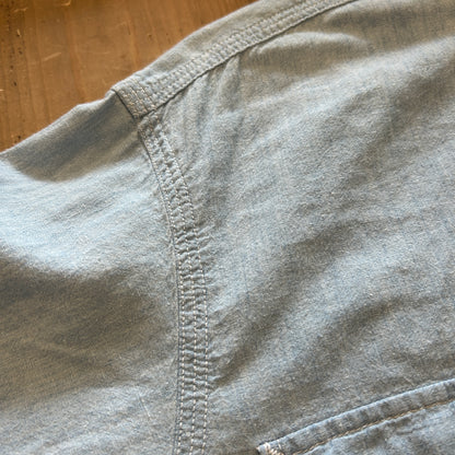 90's Polo by Ralph Lauren シャンブレーシャツ ライトブルー (L)/A7773SH-SO