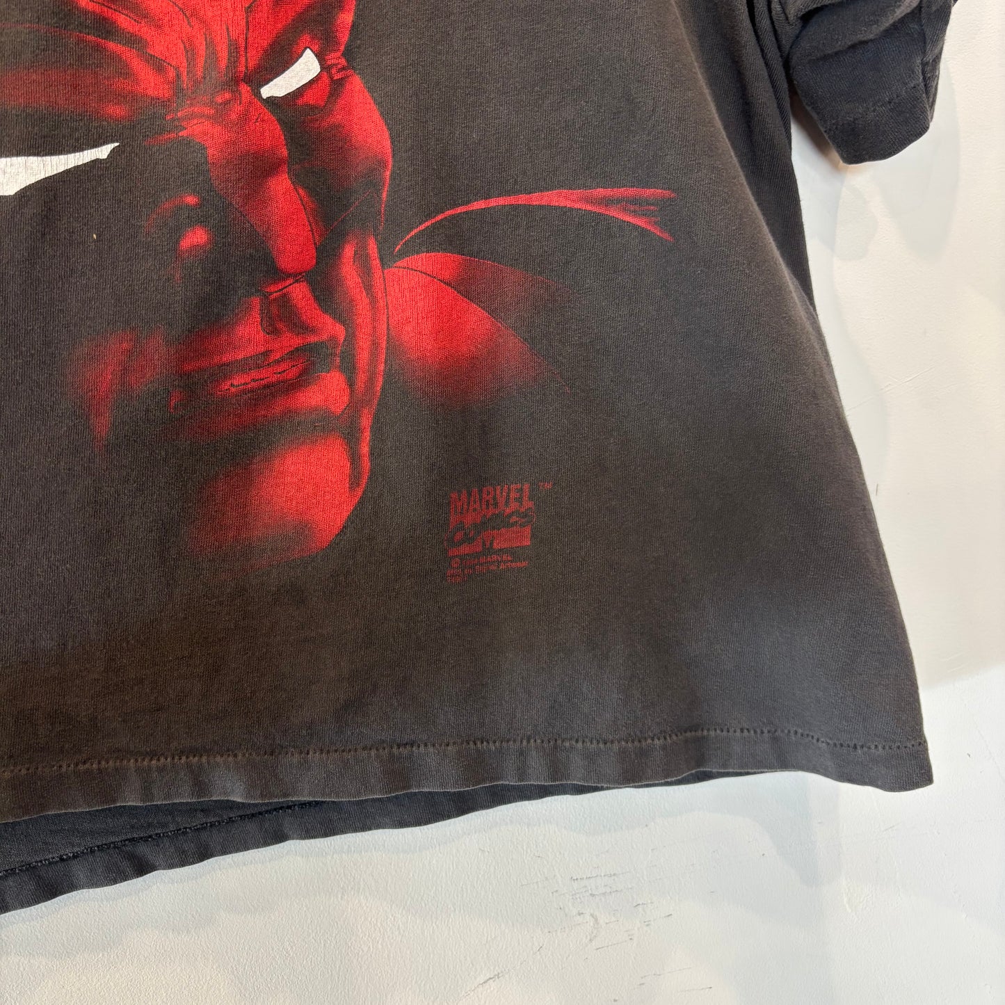 00's MARVELコミックス X-MEN ウルヴァリン プリントTシャツ 黒(サイズ不明)/B3070T-SO