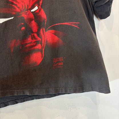 00's MARVELコミックス X-MEN ウルヴァリン プリントTシャツ 黒(サイズ不明)/B3070T-SO