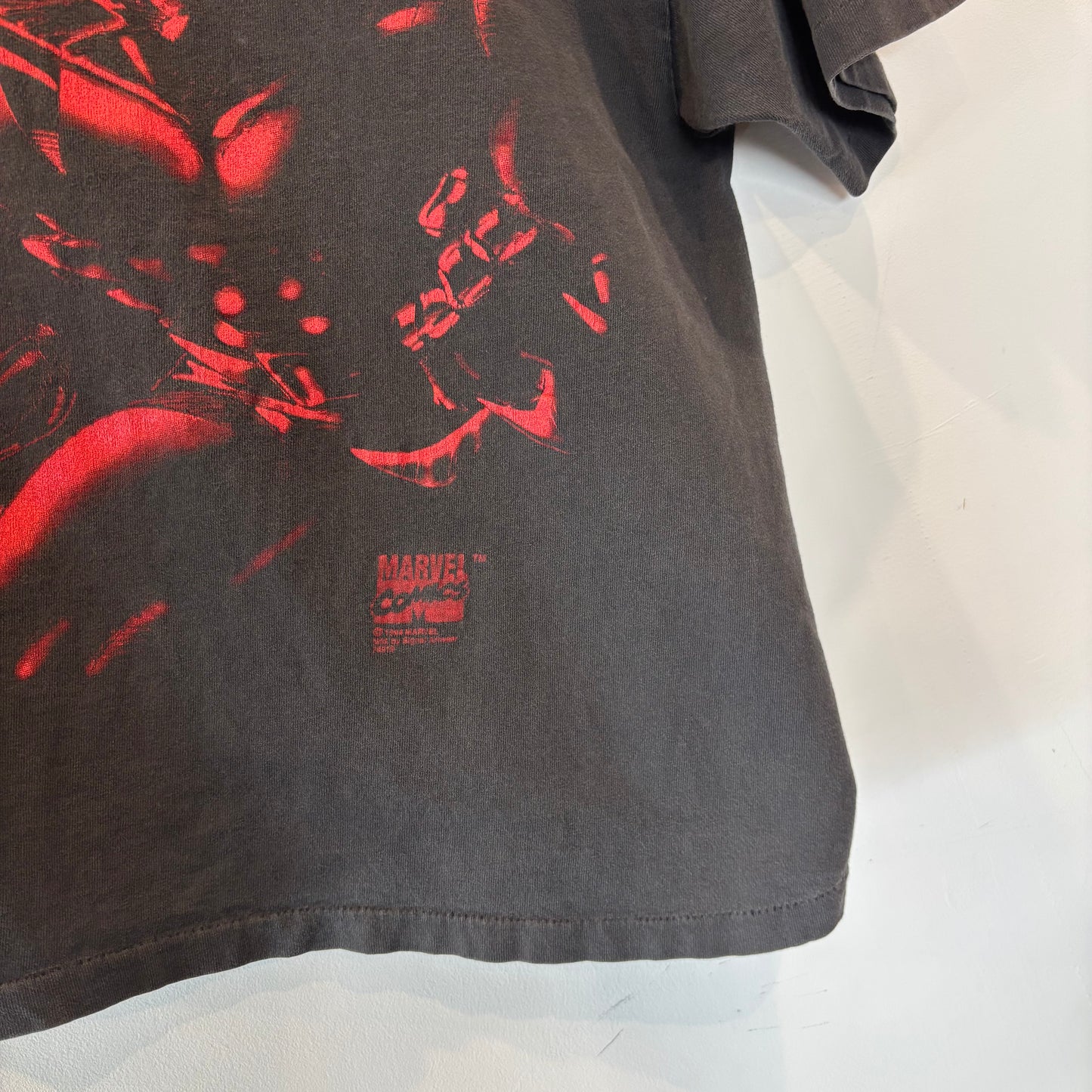 00's MARVELコミックス X-MEN ウルヴァリン プリントTシャツ 黒(サイズ不明)/B3070T-SO