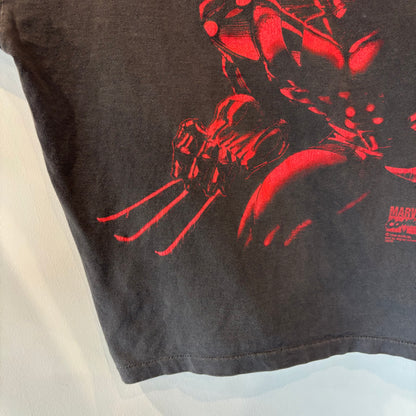 00's MARVELコミックス X-MEN ウルヴァリン プリントTシャツ 黒(サイズ不明)/B3070T-SO