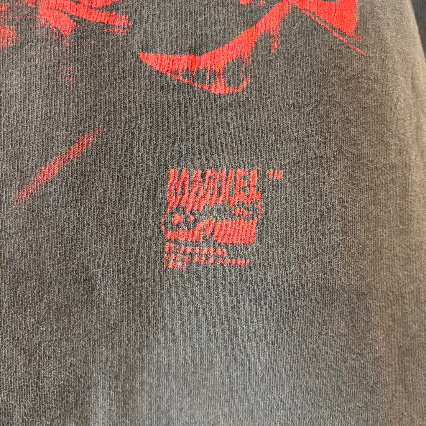 00's MARVELコミックス X-MEN ウルヴァリン プリントTシャツ 黒(サイズ不明)/B3070T-SO