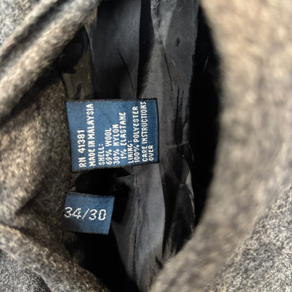 00's Polo by Ralph Lauren ラルフローレン ウール ブレンドカーゴパンツ 黒 (34×30)/A9030P-SO