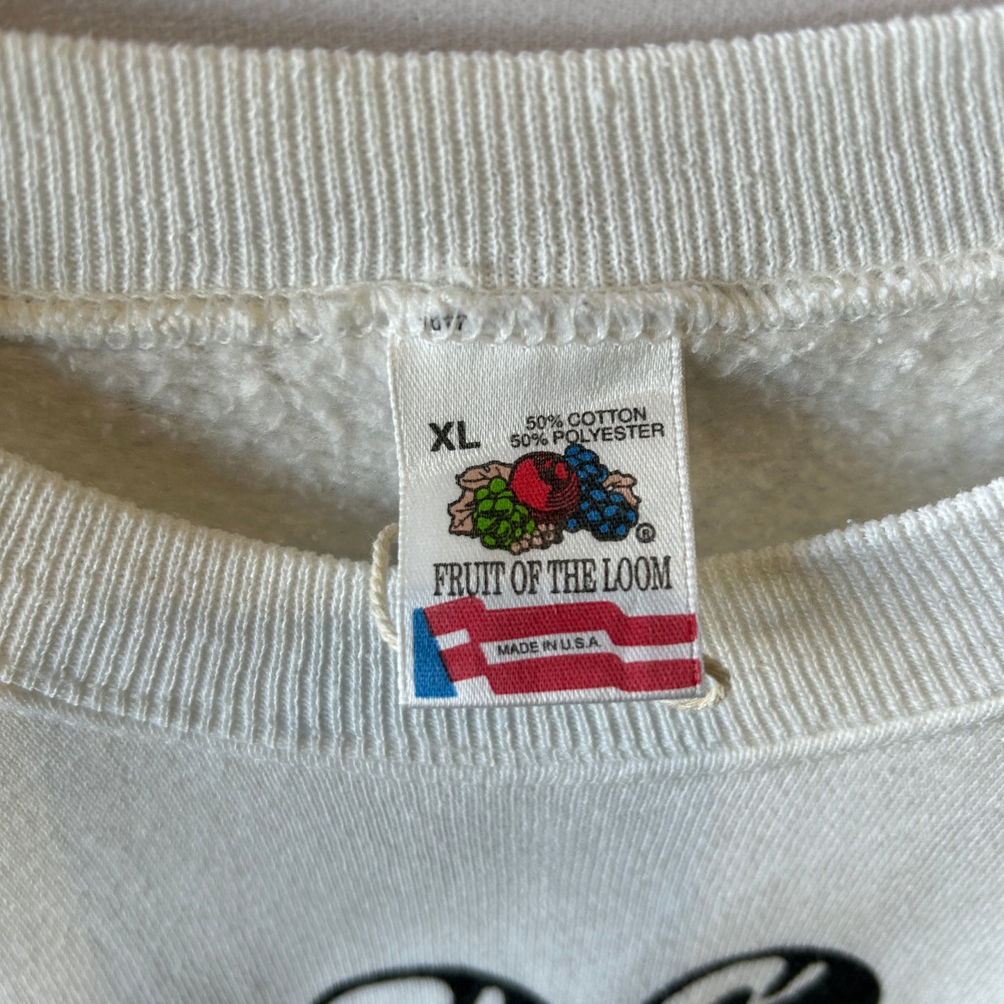 90's Fruit of The Loom GIGANTOR”鉄人28号" プリントスウェット アニメ 白(XL)/A7544S-SO