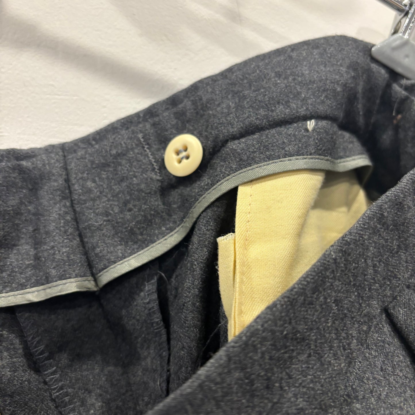 90's Polo by Ralph Lauren ラルフローレン ウールスラックス 黒 (サイズ不明)/A9257P-SO