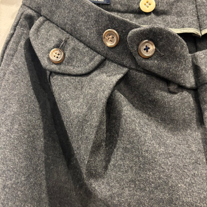 90's Polo by Ralph Lauren ラルフローレン ウールスラックス 黒 (サイズ不明)/A9257P-SO