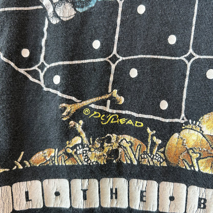 90's Rush ”Roll The Bones" ツアーT Pushead バンドTシャツ 黒/C0512T-SO
