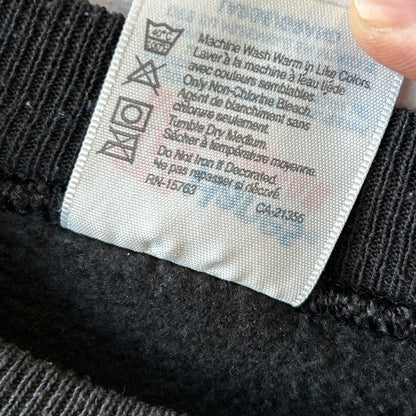 90's Hanes キース・ヘリング"AIDS DANCE-A-THON" アートプリントスウェット 黒(L)A2244S-SO