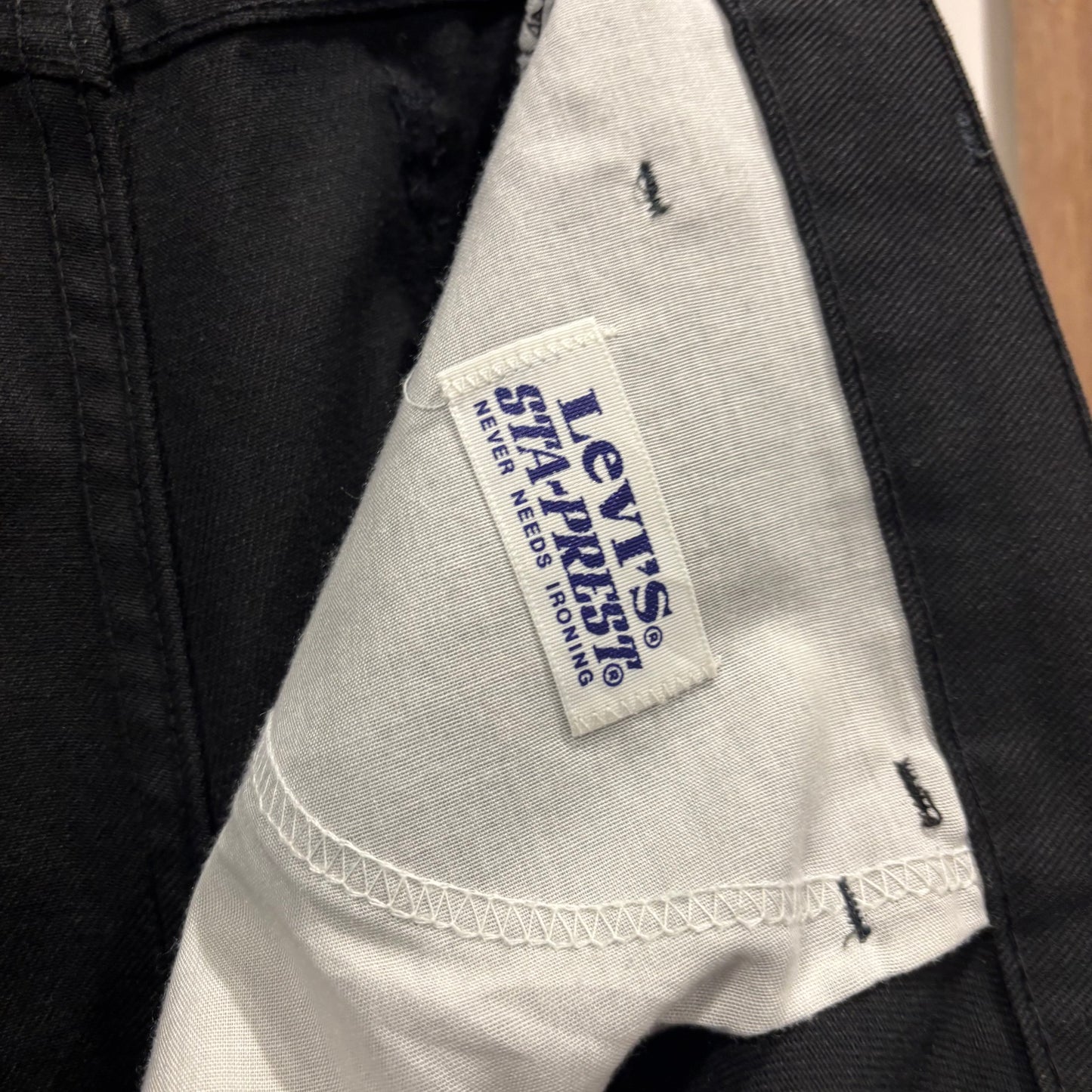 80's Levi's 517 sta-prest リーバイス スタプレ パンツ 黒 (38×30)/A8363P-SO