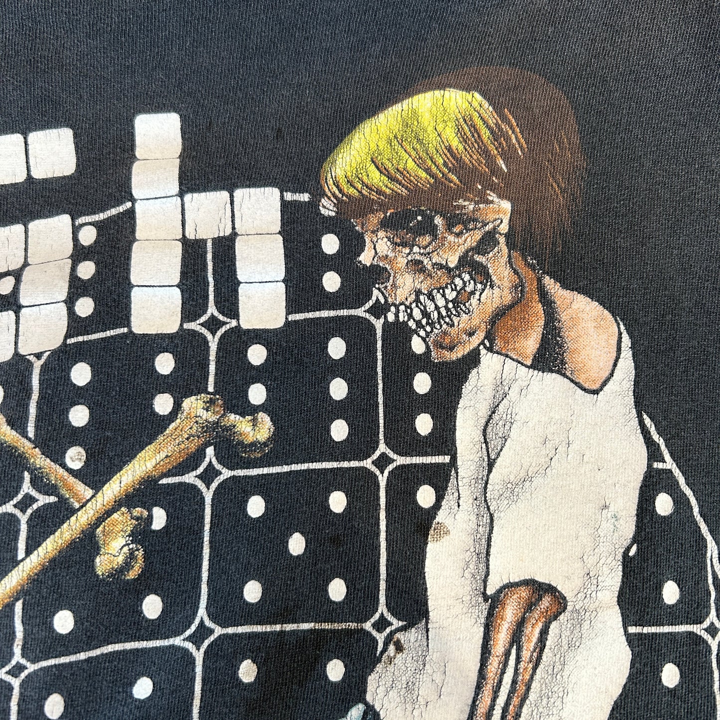 90's Rush ”Roll The Bones" ツアーT Pushead バンドTシャツ 黒/C0512T-SO