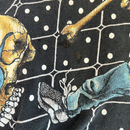 90's Rush ”Roll The Bones" ツアーT Pushead バンドTシャツ 黒/C0512T-SO