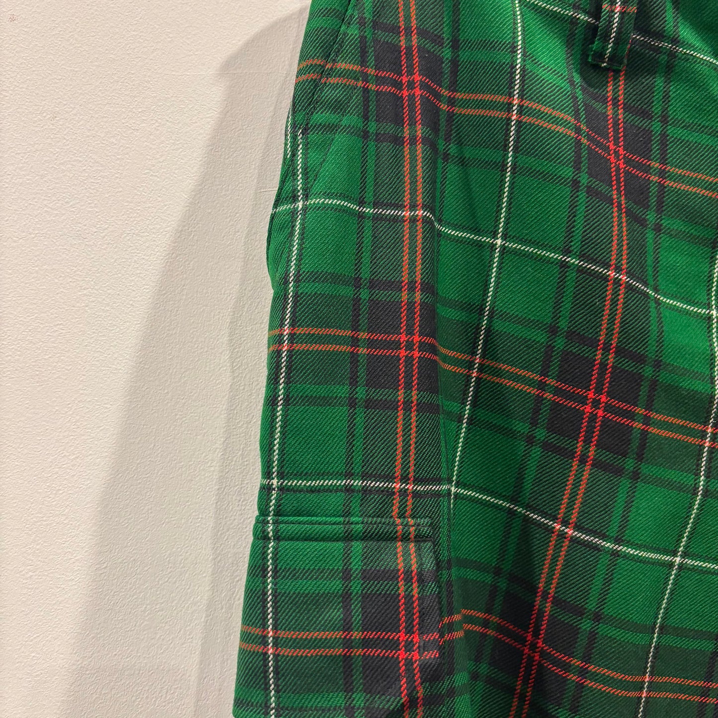 00's Polo by Ralph Lauren ラルフローレン タータンチェック カーゴパンツ 緑赤黒 (38×32)/A9041P-SO