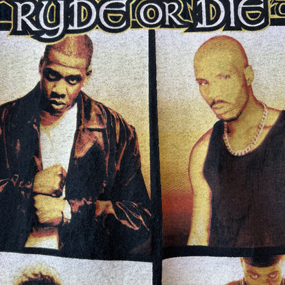 90's JAY-Z "Hard Knock Life Ryde or Die"ツアーTシャツ ラップT anvil 黒(XL)/C0824T-SO