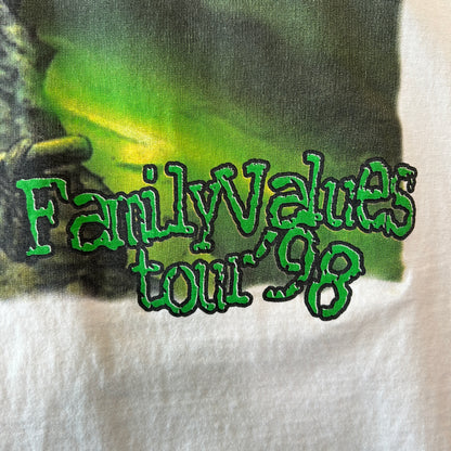 90's KORN ”Family Values Tour 98" ツアーロンT バンドTシャツ 袖プリント (XL)/C0285T-SO