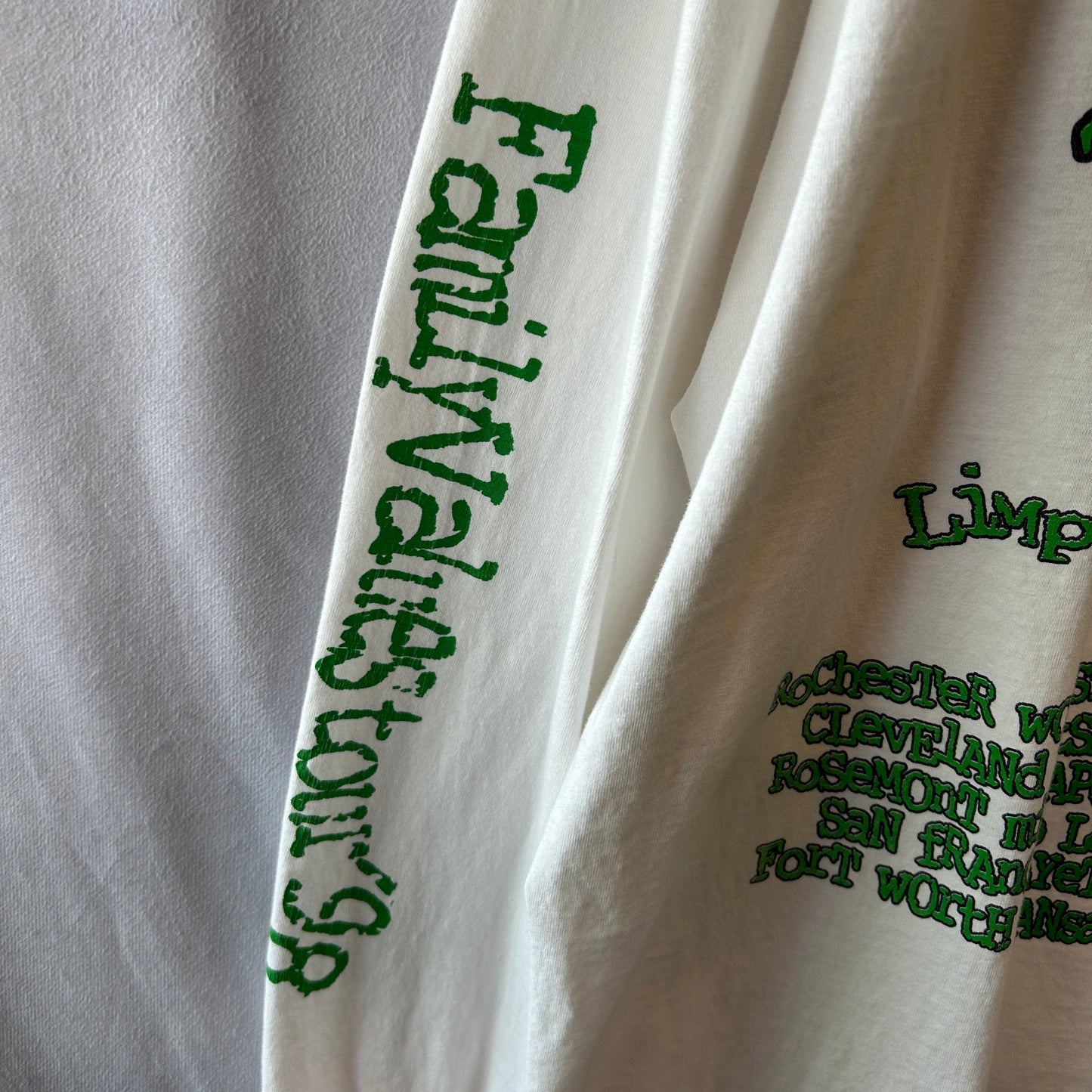90's KORN ”Family Values Tour 98" ツアーロンT バンドTシャツ 袖プリント (XL)/C0285T-SO
