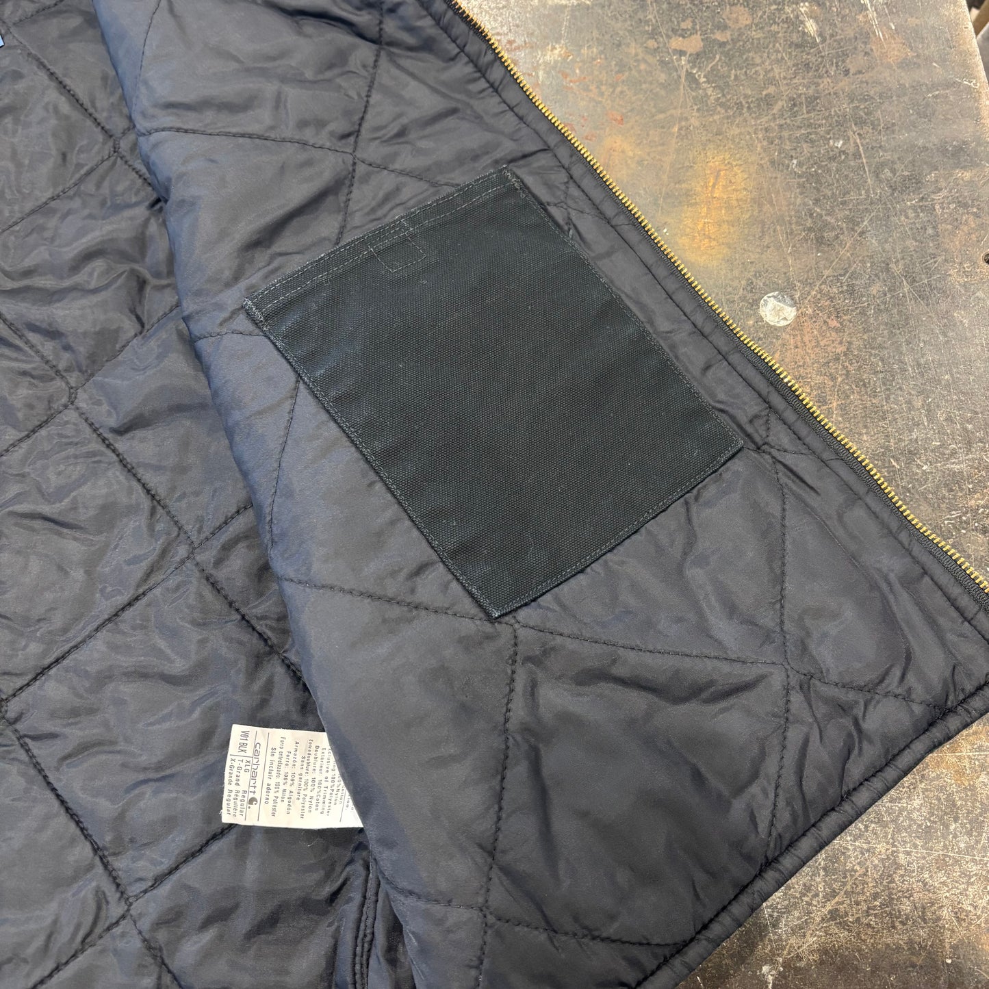 00's Carhartt カーハート ダックベスト V01  BLK ブラック (XL) /C0421V-SO