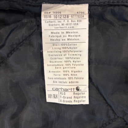 00's Carhartt カーハート ダックベスト V01  BLK ブラック (XL) /C0421V-SO