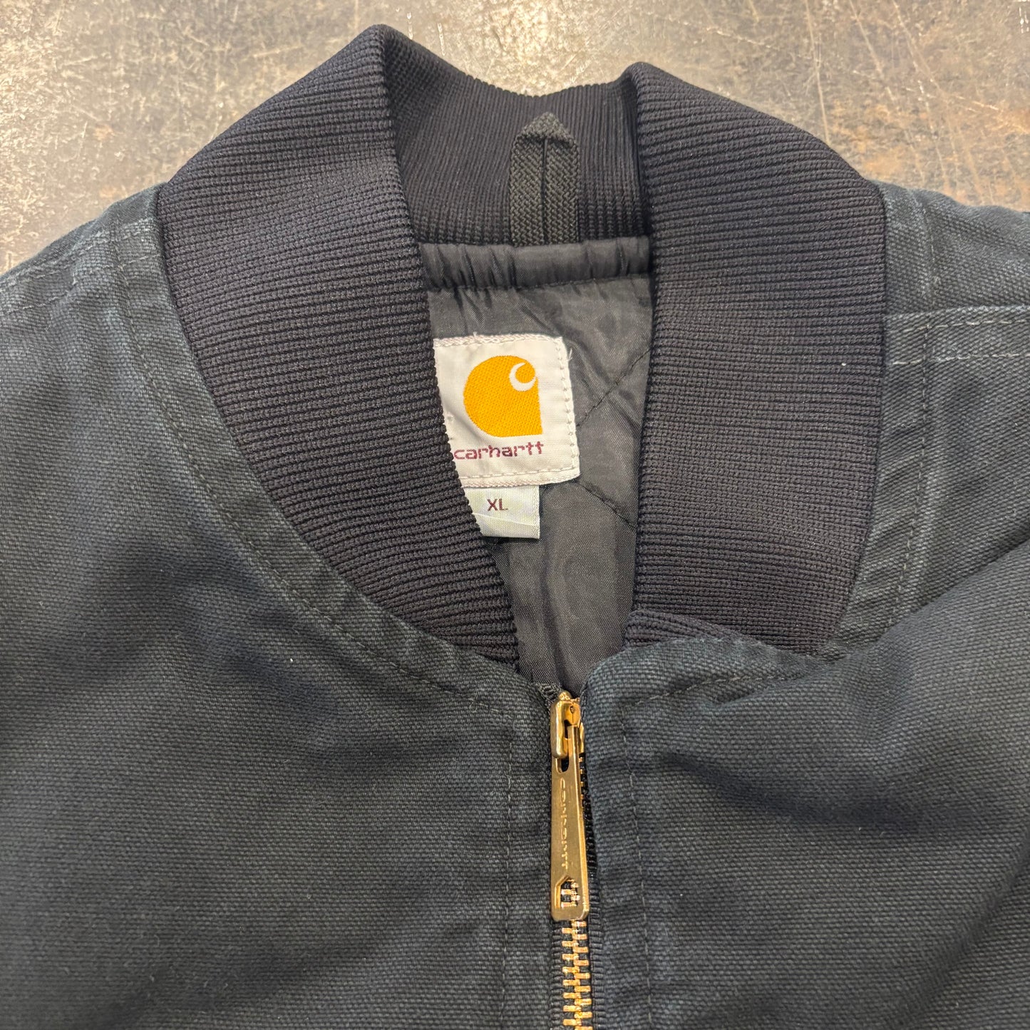 00's Carhartt カーハート ダックベスト V01  BLK ブラック (XL) /C0421V-SO