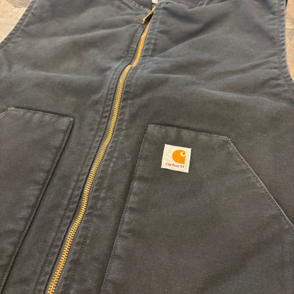 00's Carhartt カーハート ダックベスト V01  BLK ブラック (XL) /C0421V-SO