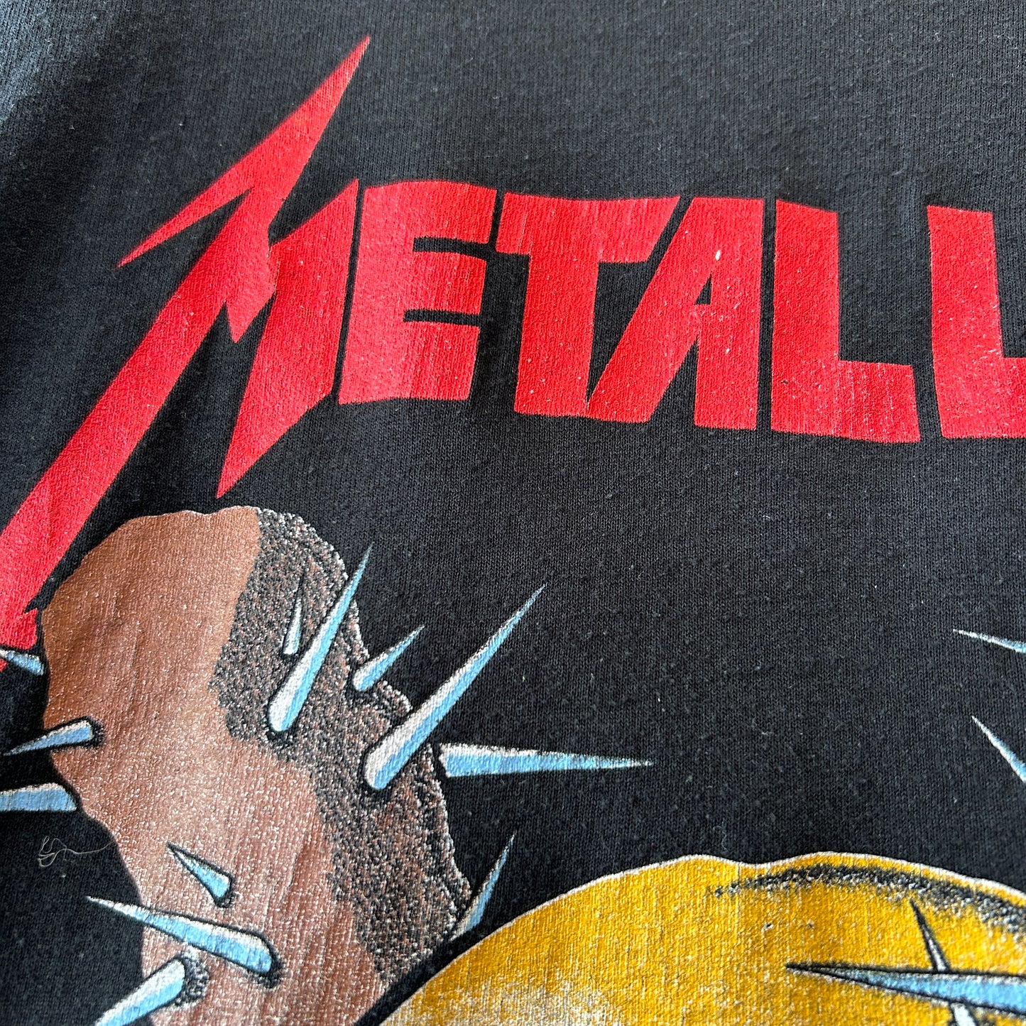 80's Metallica メタリカ Pushead Damage inc ツアーT バンドTシャツ 黒 CHED(XL)/C0284T-SO