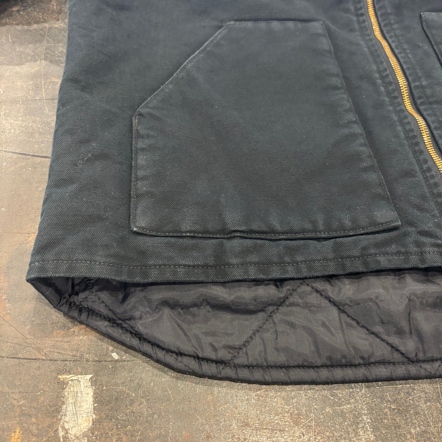 00's Carhartt カーハート ダックベスト V01  BLK ブラック (XL) /C0421V-SO