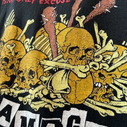80's Metallica メタリカ Pushead Damage inc ツアーT バンドTシャツ 黒 CHED(XL)/C0284T-SO