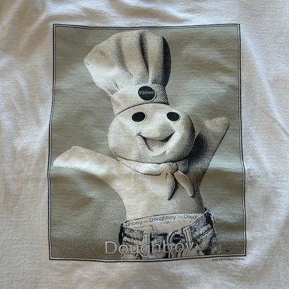90's GILDAN Doughboy ドゥボーイ Calvin KleinパロディーTシャツ 白(XL)/B2156T-SO