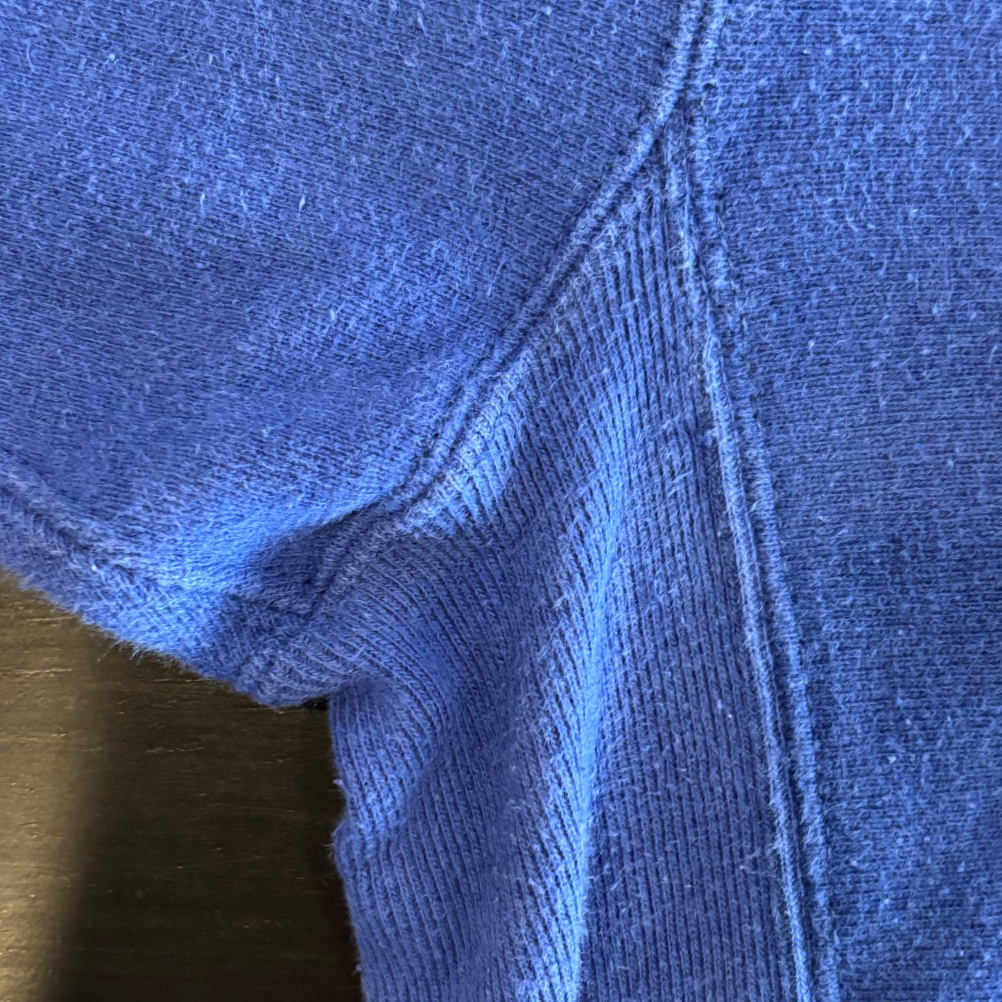 90's Champion Reverse weave リバースウィーブ BUCKNELL スナップスウェット チンスト 青 (L)/A5864R-SO