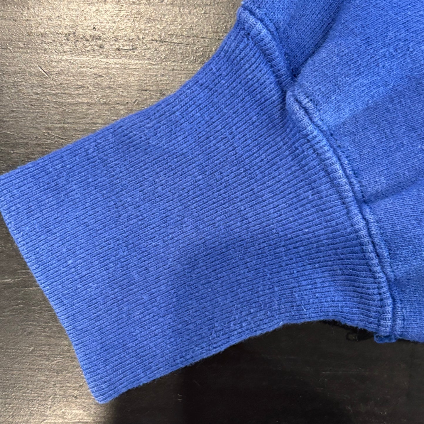 90's Champion Reverse weave リバースウィーブ BUCKNELL スナップスウェット チンスト 青 (L)/A5864R-SO